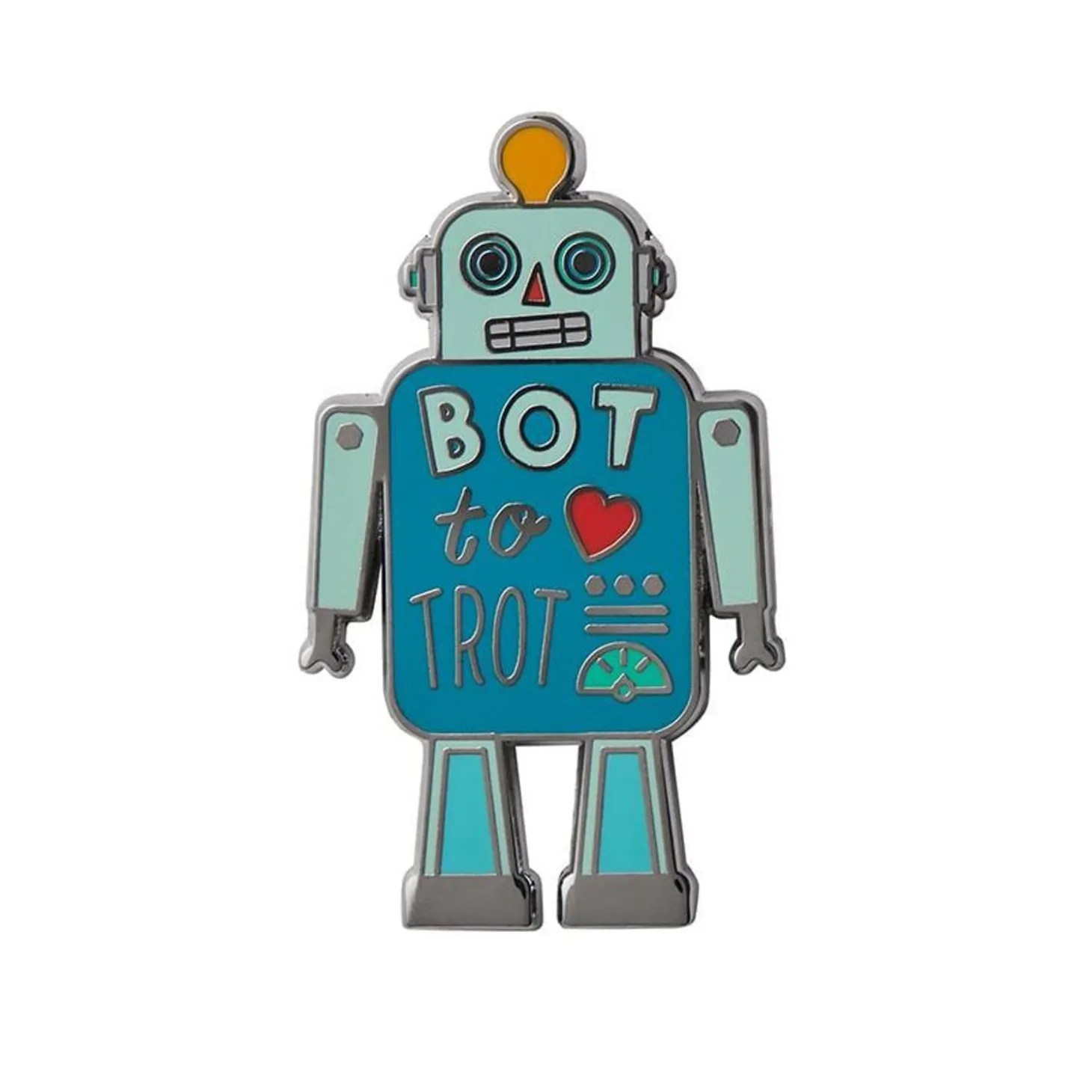 Bot To Trot Enamel Pin