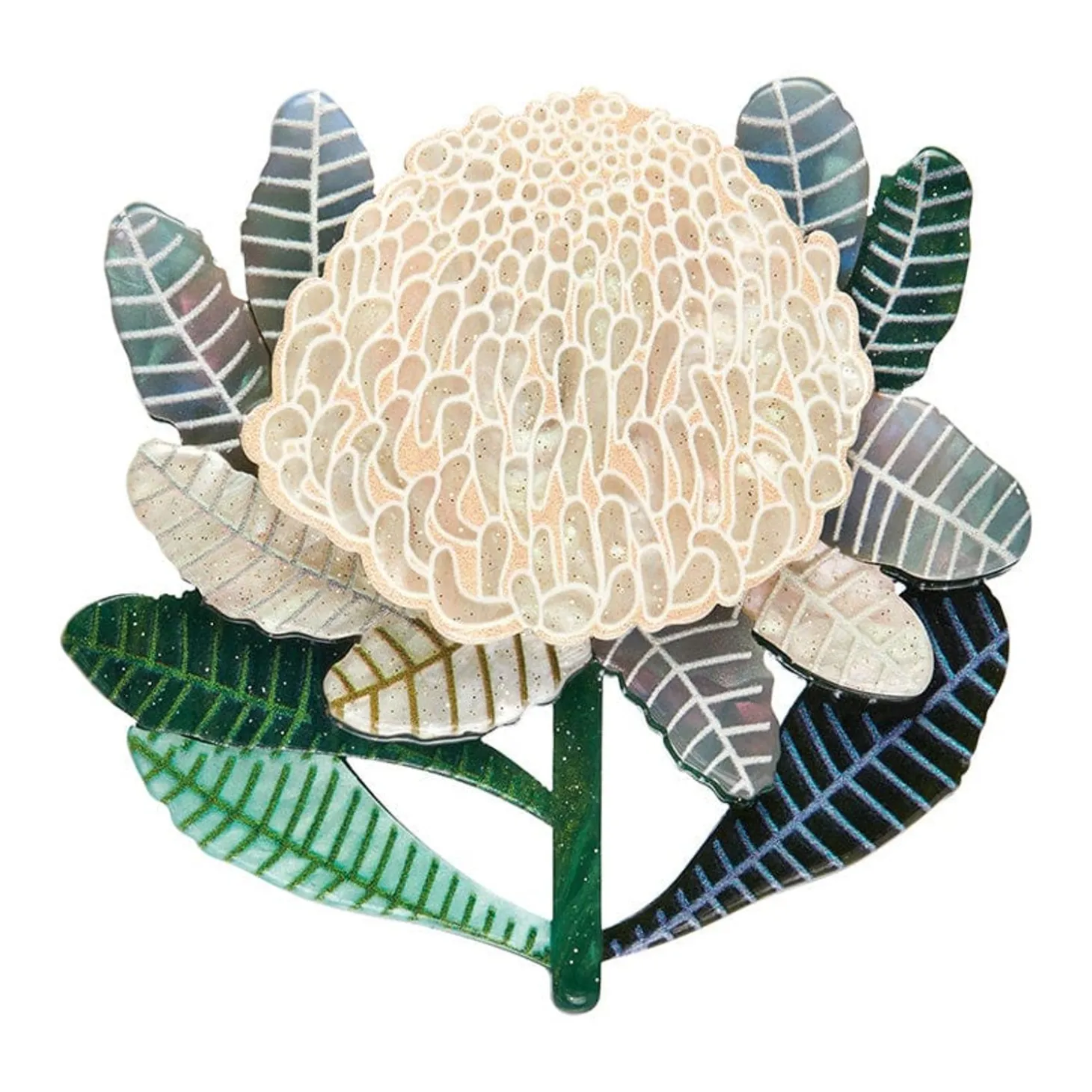 Bridal Gown Botanical Brooch