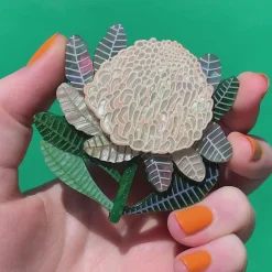 Bridal Gown Botanical Brooch
