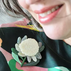 Bridal Gown Botanical Brooch