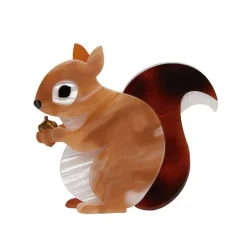 Bright-Eyed And Bushy Tailed Brooch
