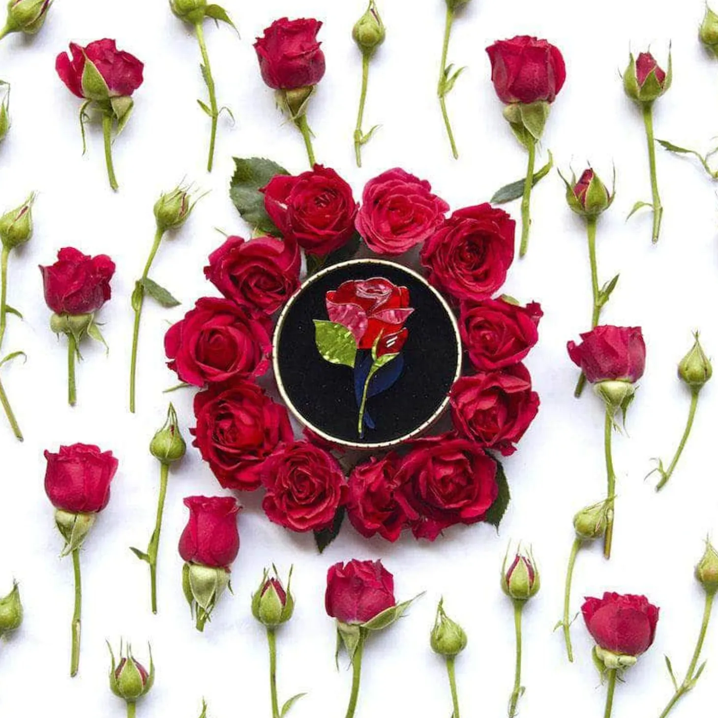 Budding Romance Rose Brooch