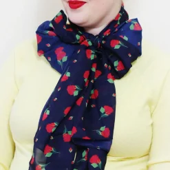 Budding Romance Rose Large Neck Scarf