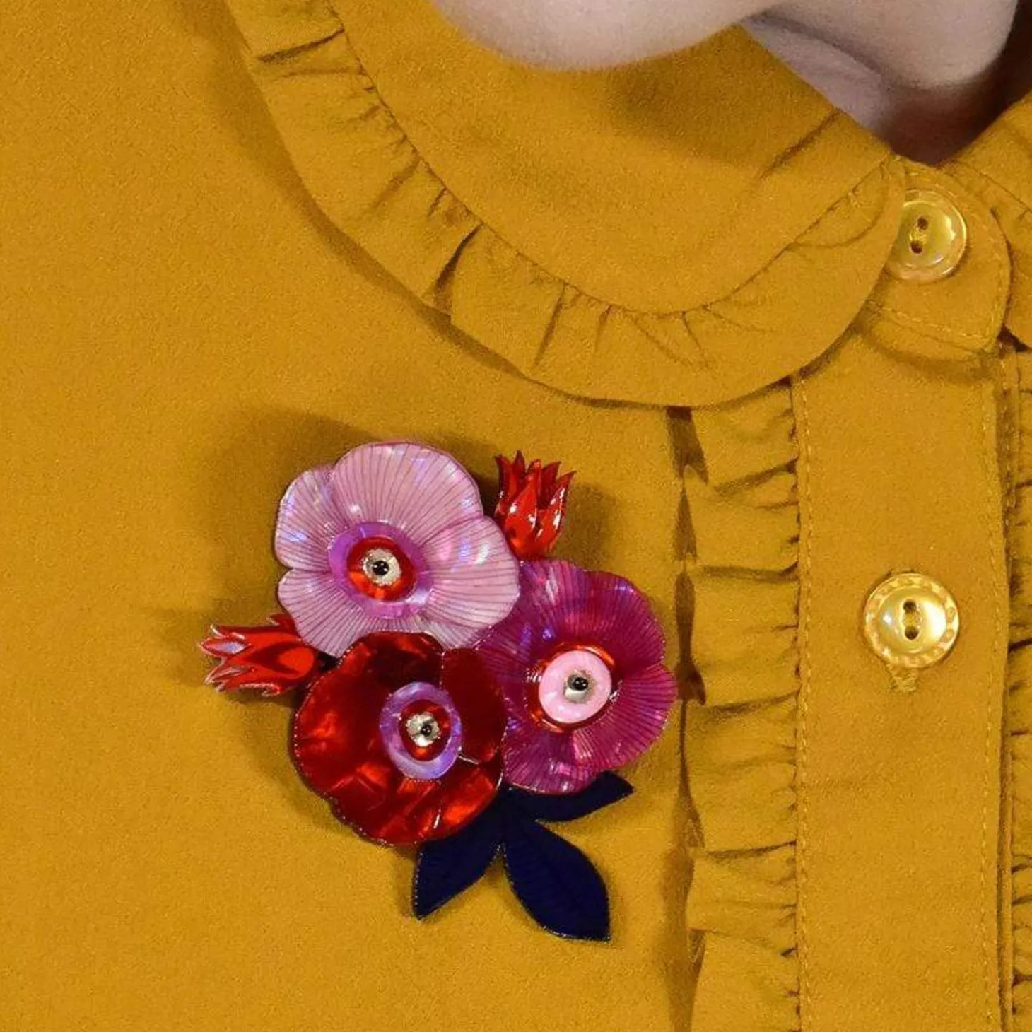 Call Me The Wild Rose Brooch