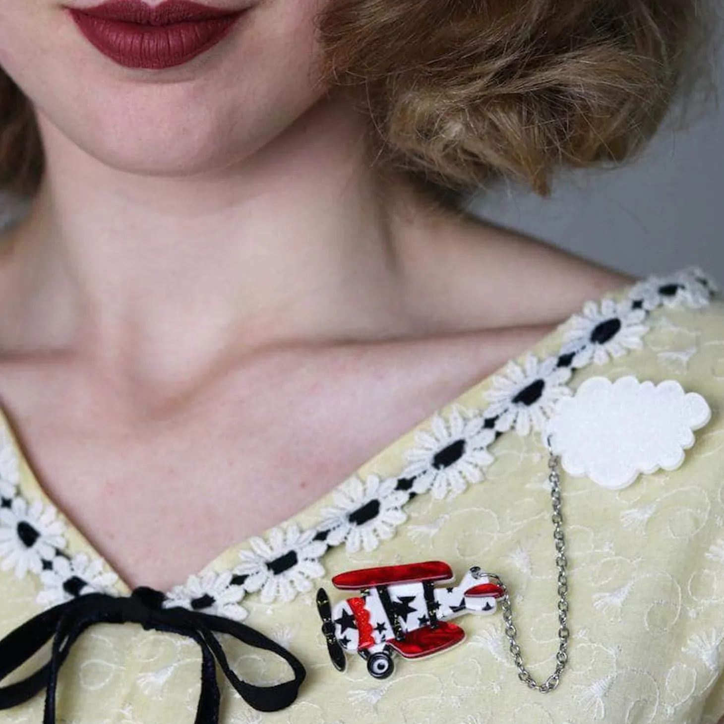 Captain Cumulus Brooch