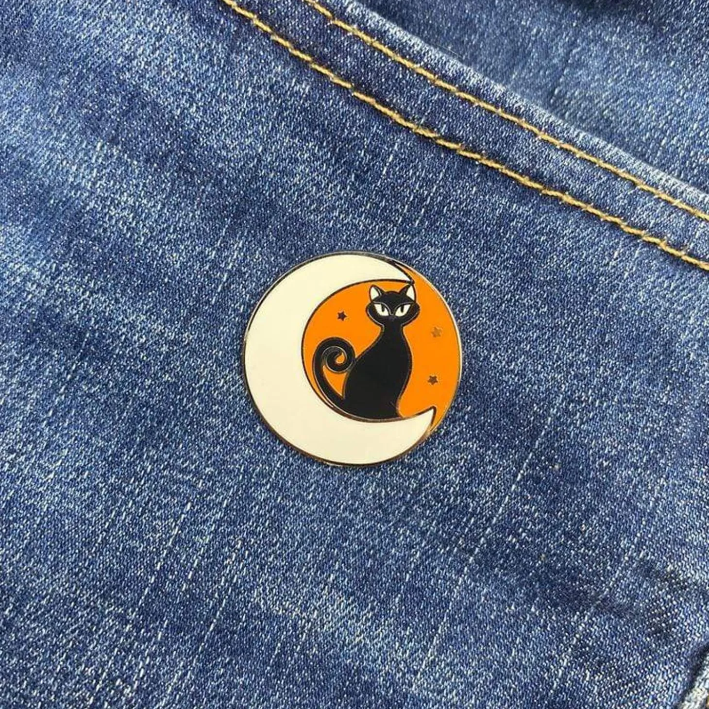 Cara The Halloween Kitty Enamel Pin