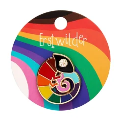 Carmel'S Colourful Chameleon Enamel Pin