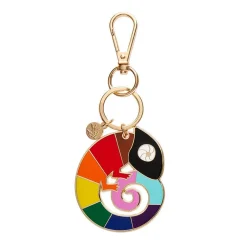 Carmel'S Colourful Chameleon Enamel Key Ring