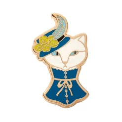 Cat In A Hat Enamel Pin