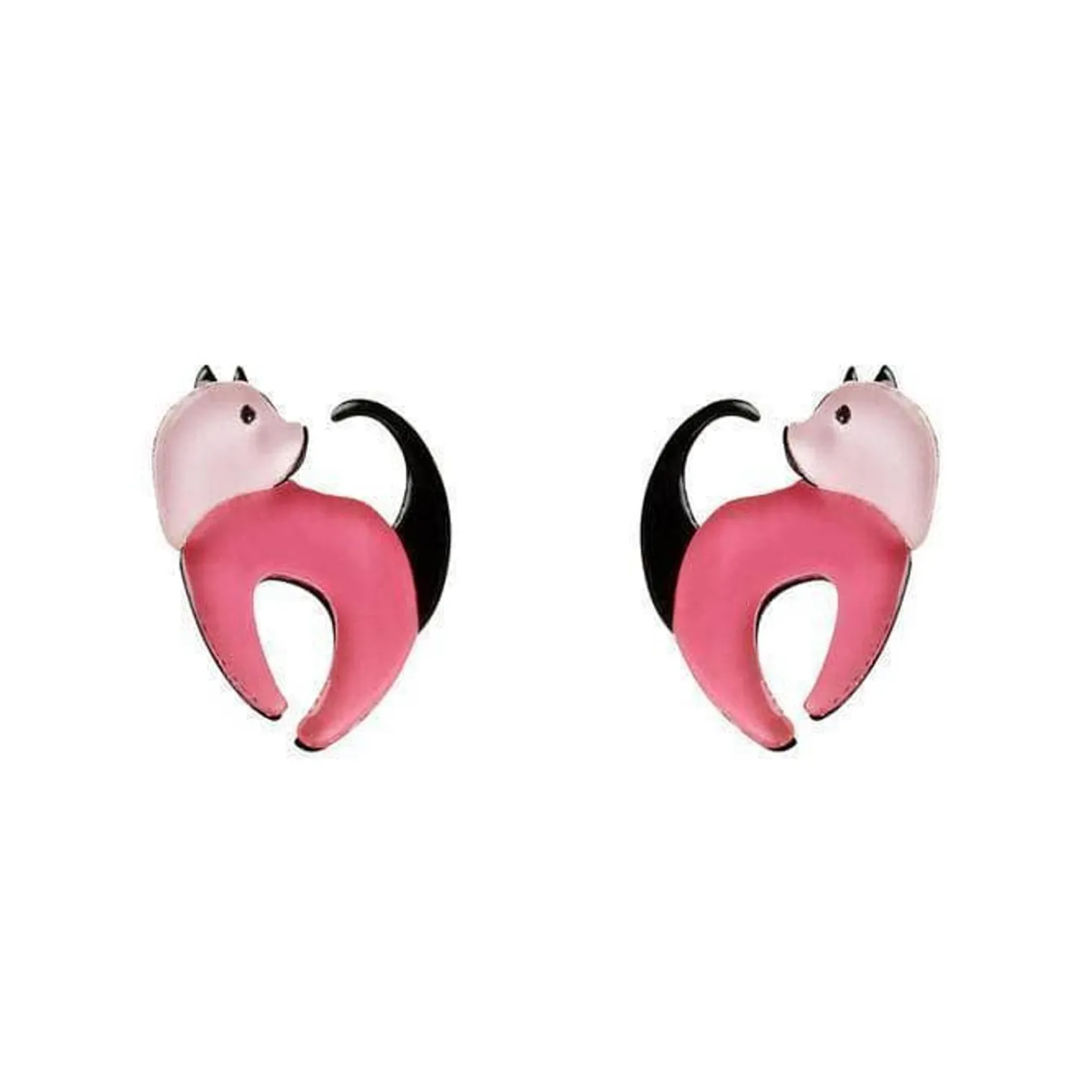Cat Walk Stud Cat Earrings
