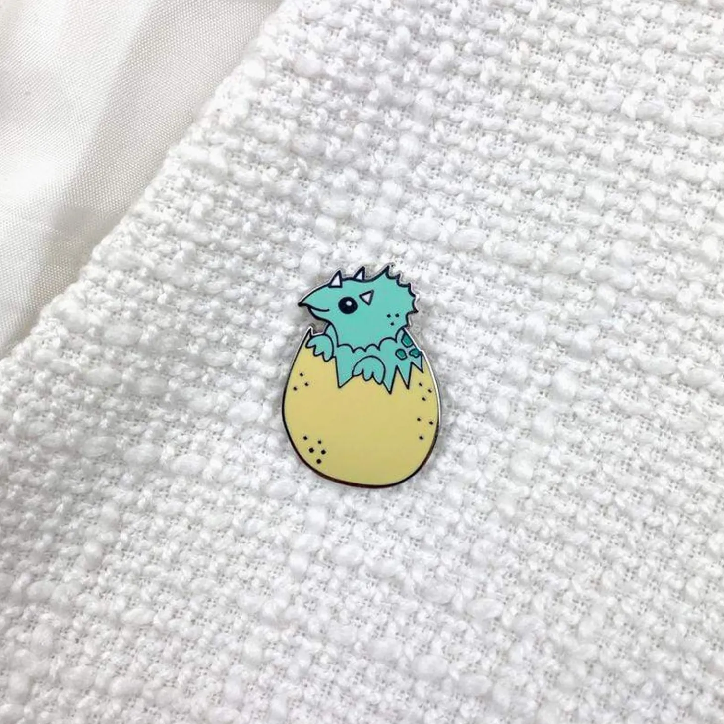Cera Says Hello Enamel Pin