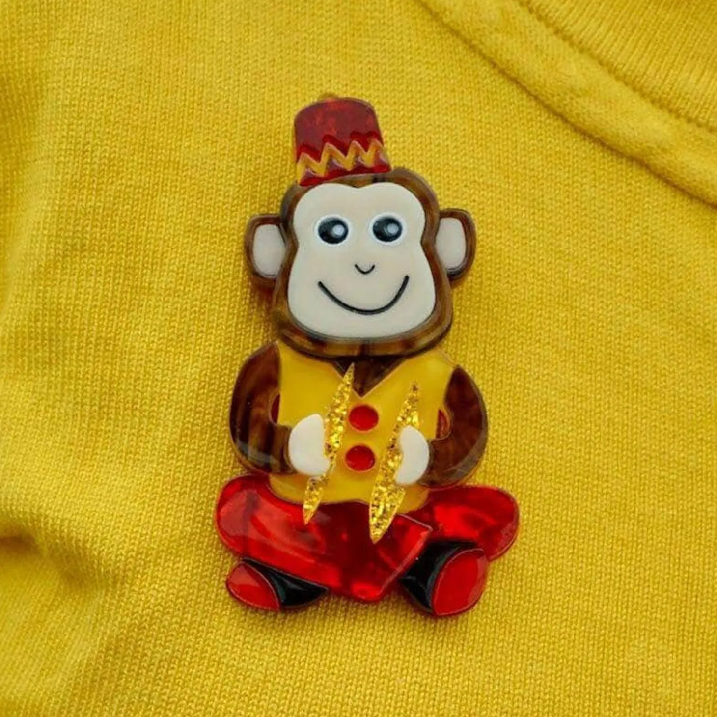 Charley Chimp Brooch