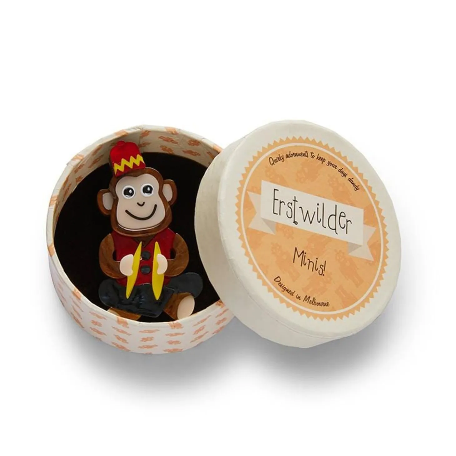 Charley Chimp Mini Brooch