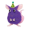 Chaz The Chinchilla Brooch