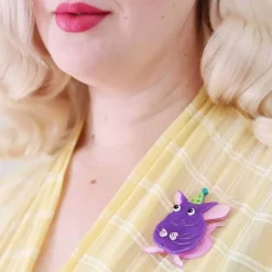 Chaz The Chinchilla Brooch