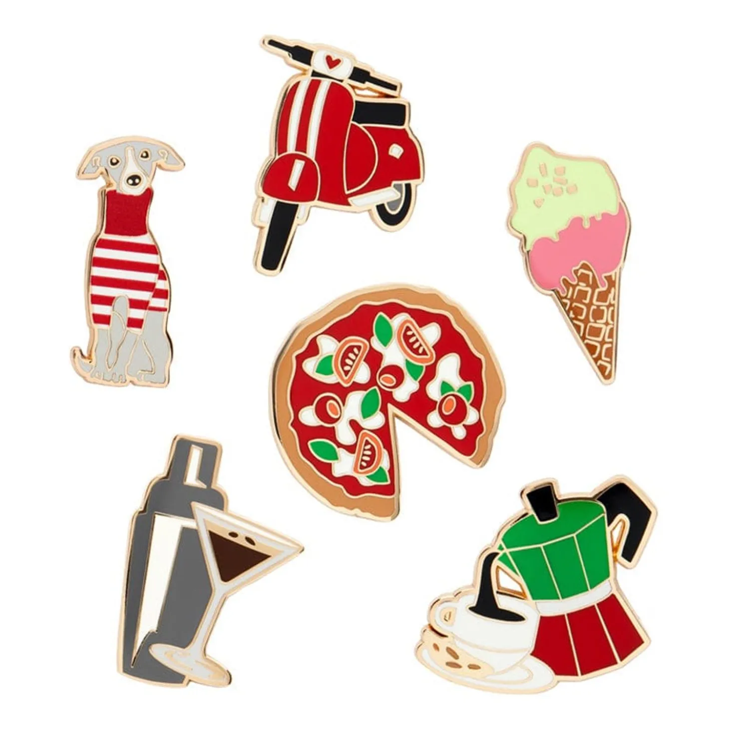 Che Bello! Enamel Pin Pack - 6 Piece