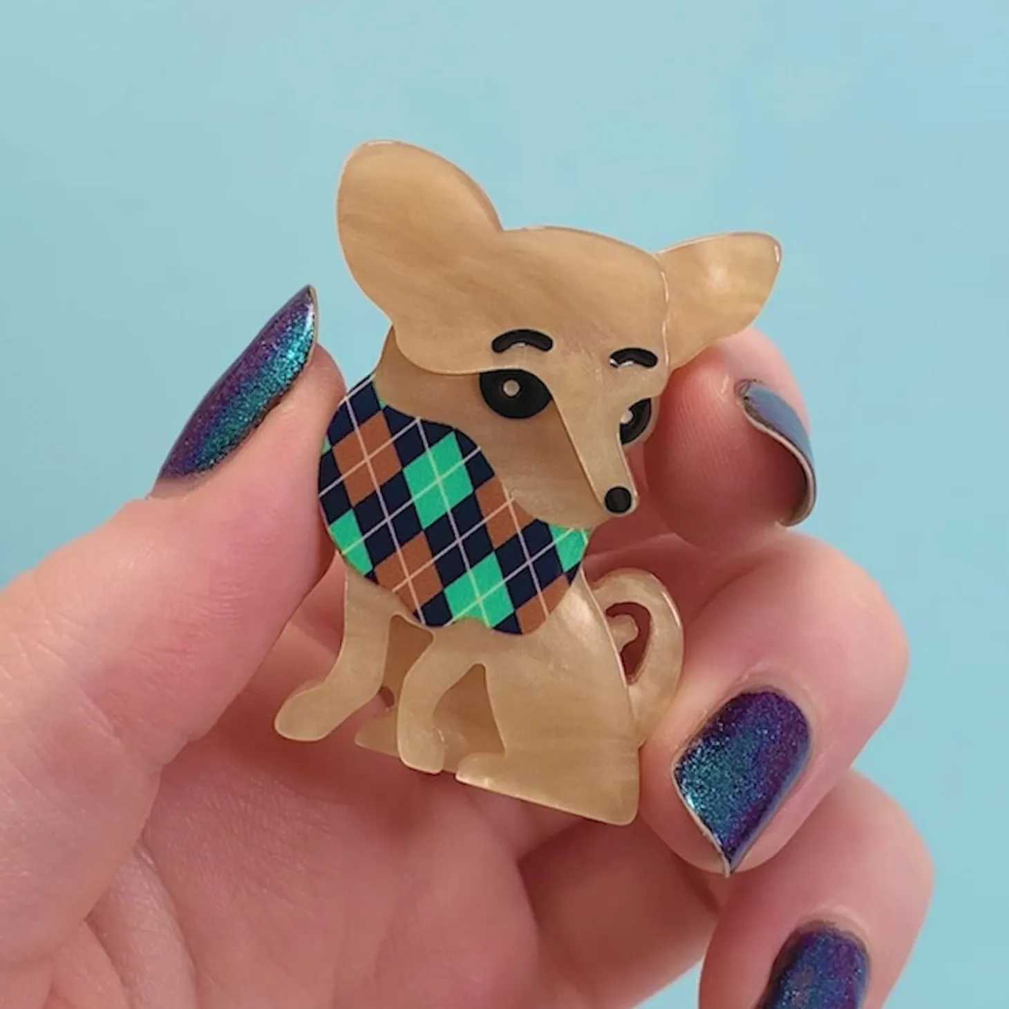Chi Chi Chihuahua Mini Brooch