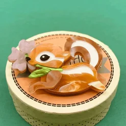 Chocolate The Chipmunk Brooch