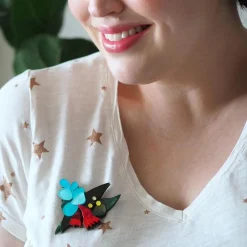 Christmas Holly-Days Brooch