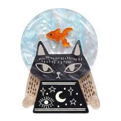 Clairvoyant Cat Brooch