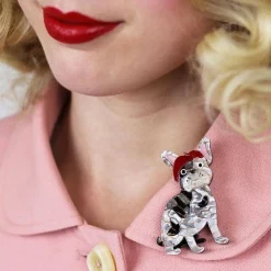 Claude The Chic Dog Brooch