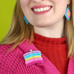 Clothes Hanger Set Brooch