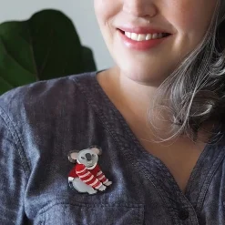 Comfy Christmas Koala Brooch