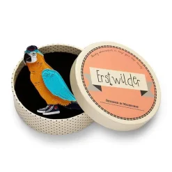 Corey The Macaw Brooch