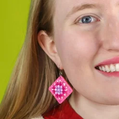 Cosy Comfort Earrings - Pink