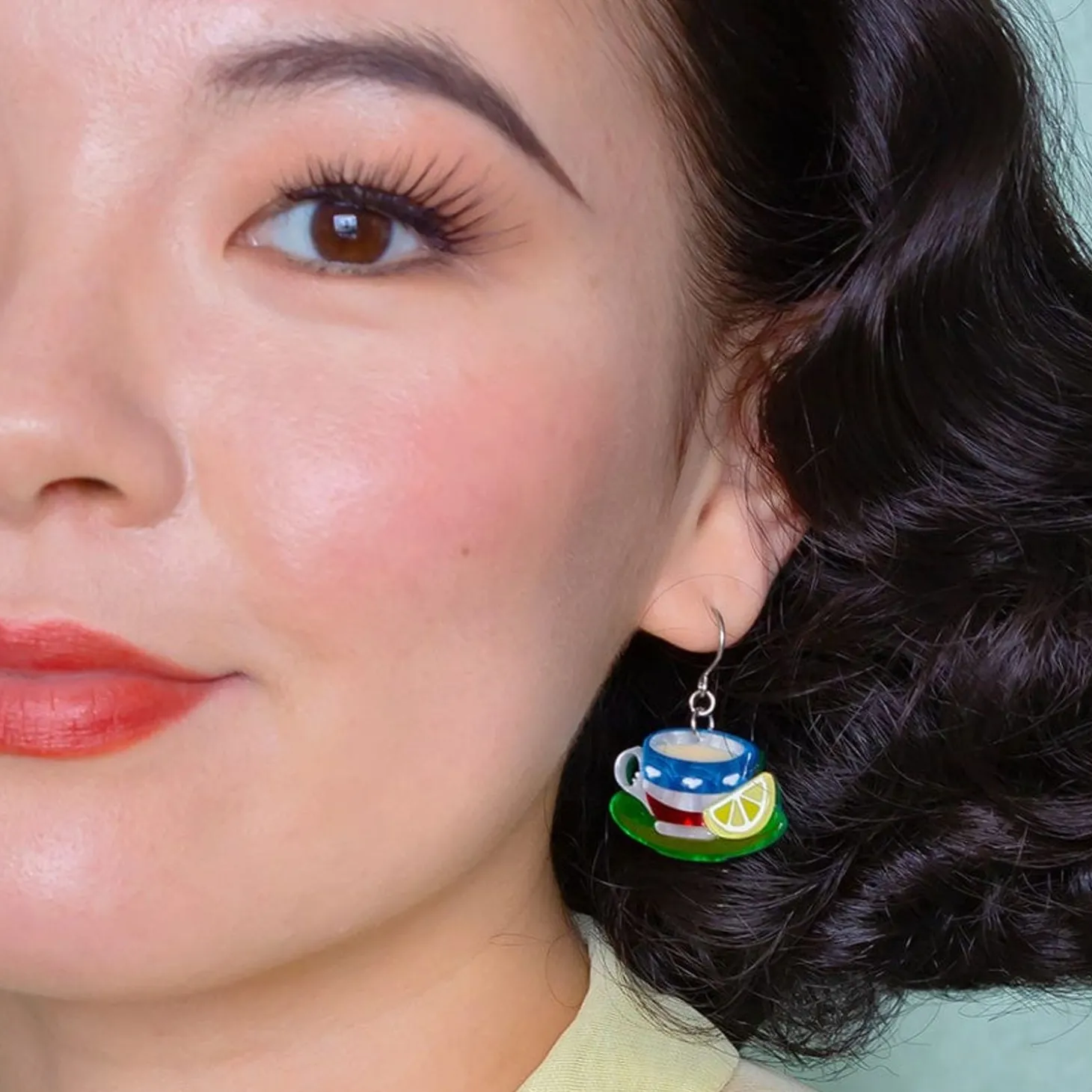 Cuppa Tea Drop Earrings