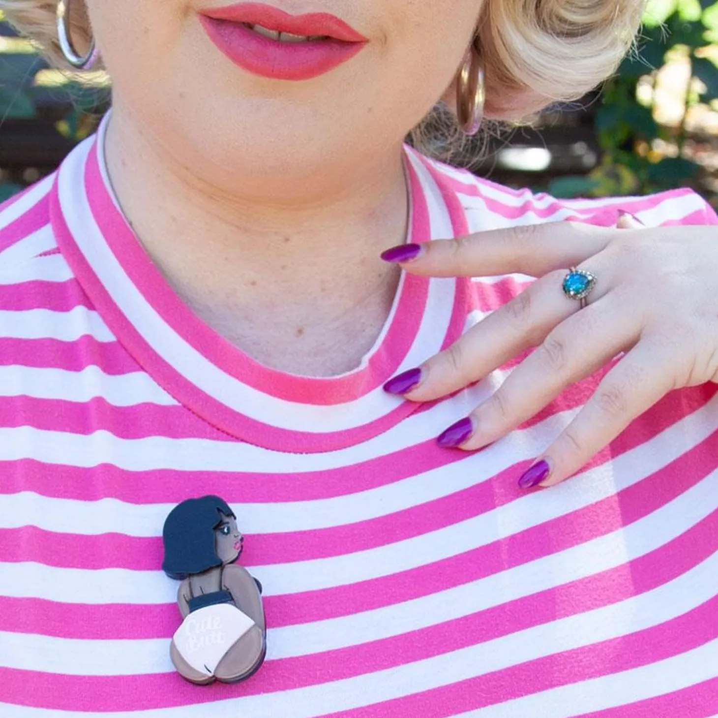 Cute Butt Club Brooch