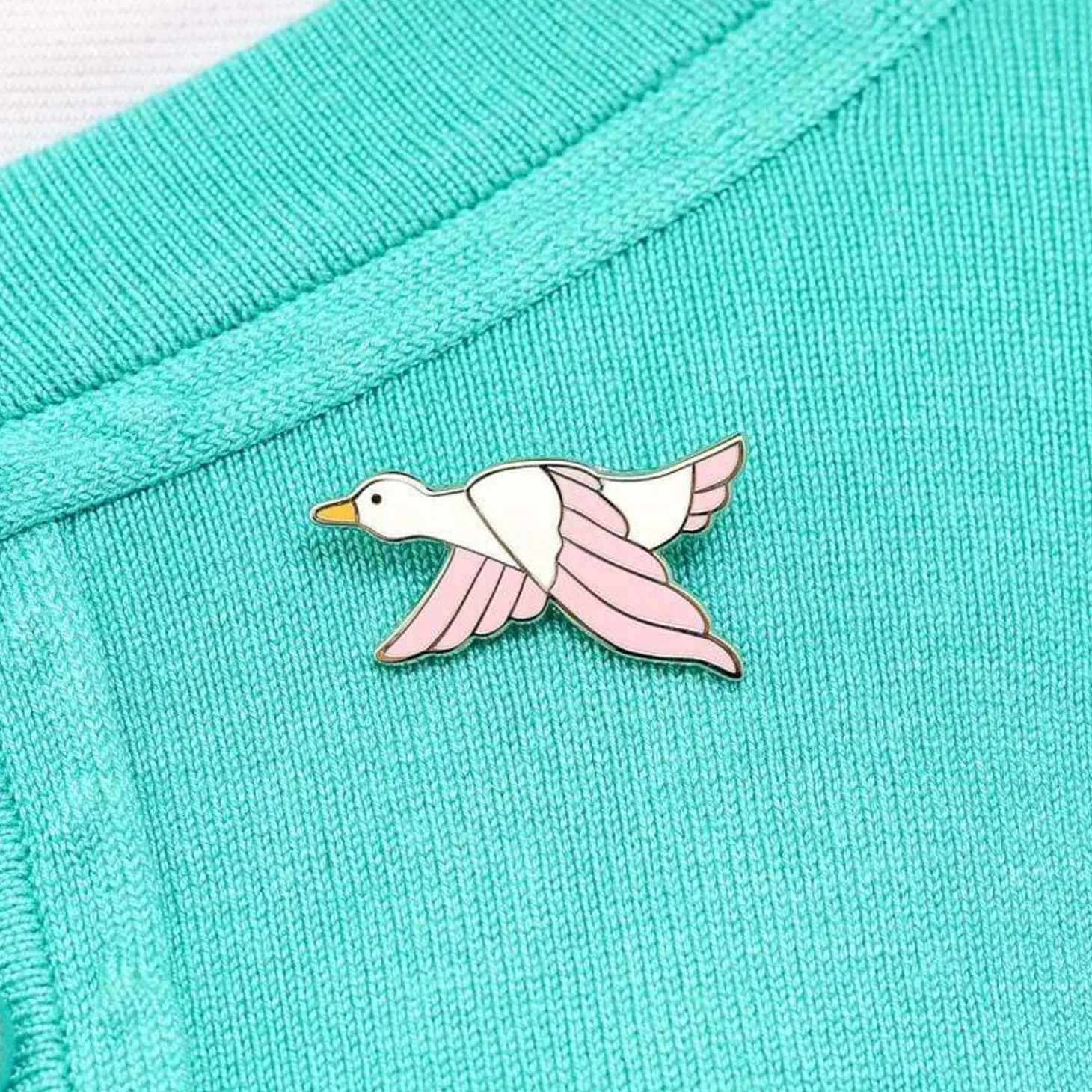 Dancing Duck Enamel Pin