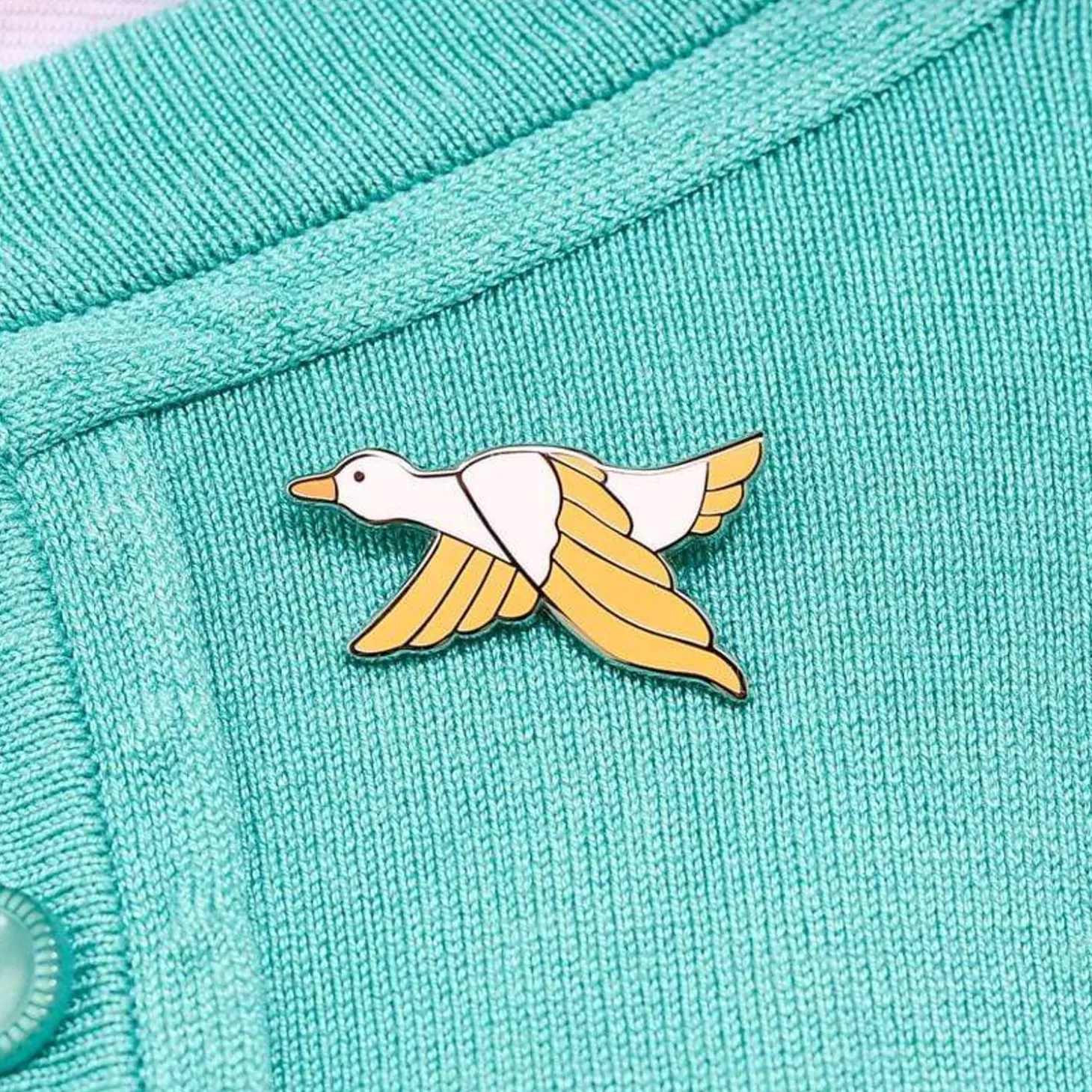Dancing Duck Enamel Pin