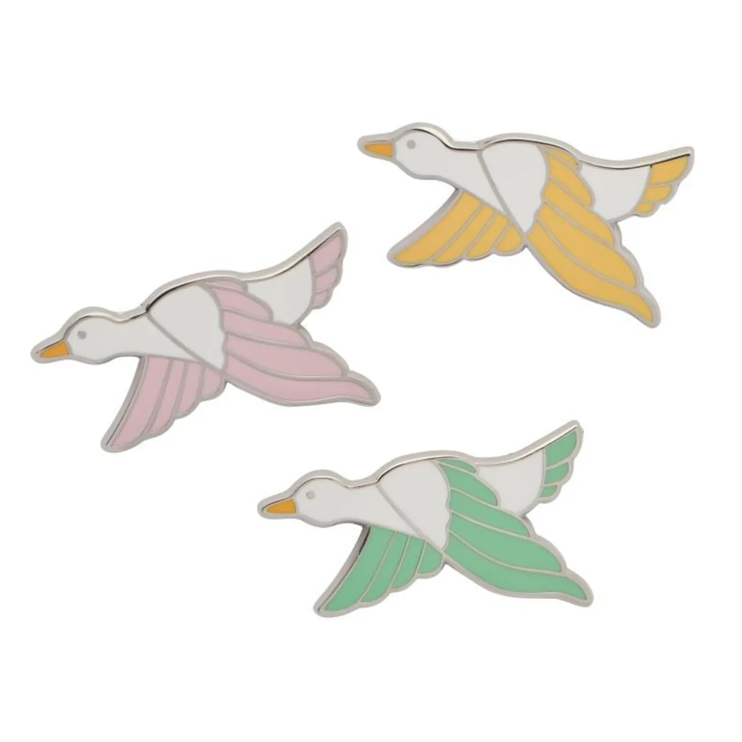 Dancing Duck Enamel Pin