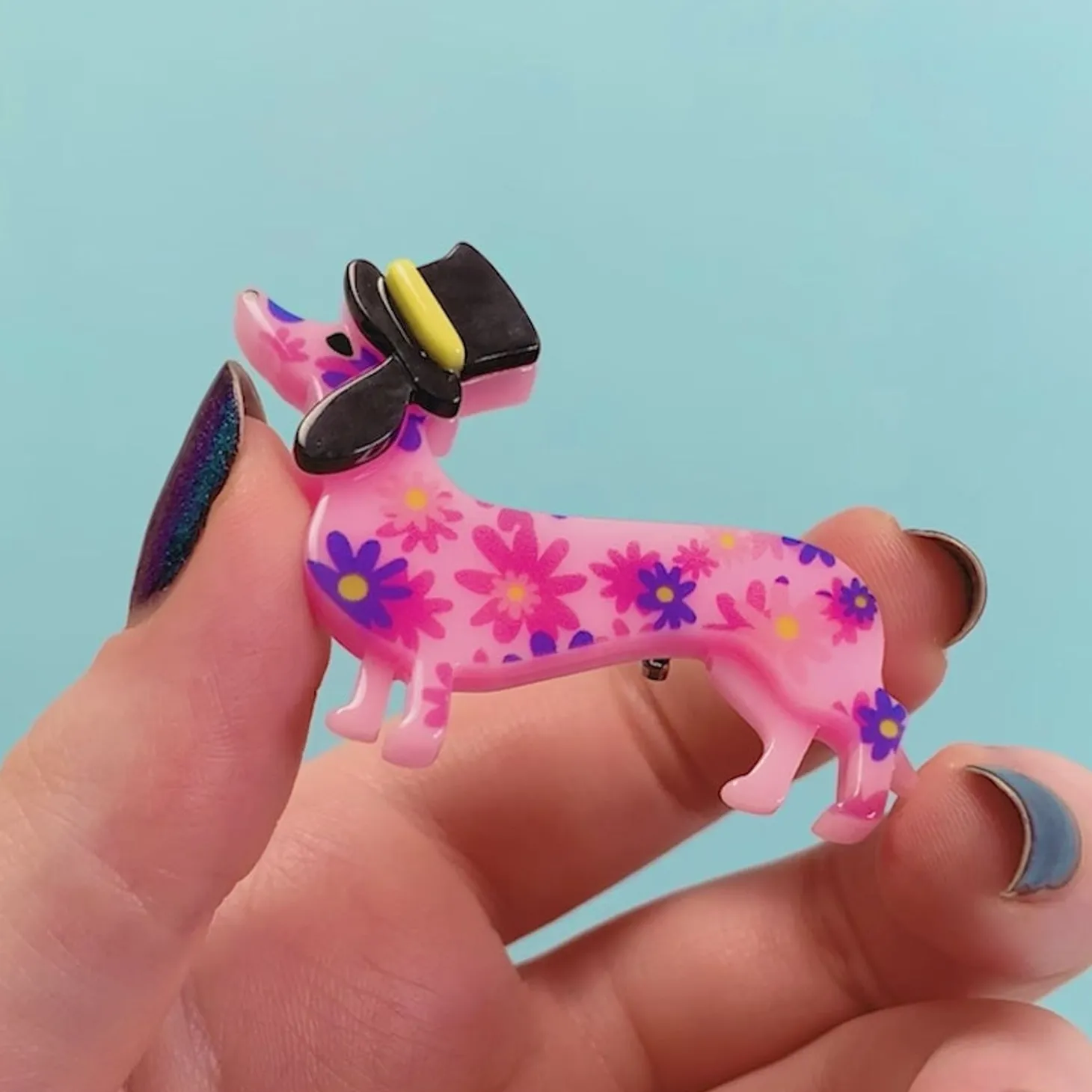 Dapper Dachsund Mini Brooch