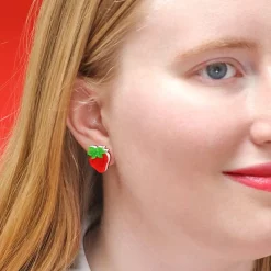 Darling Strawberry Stud Earrings