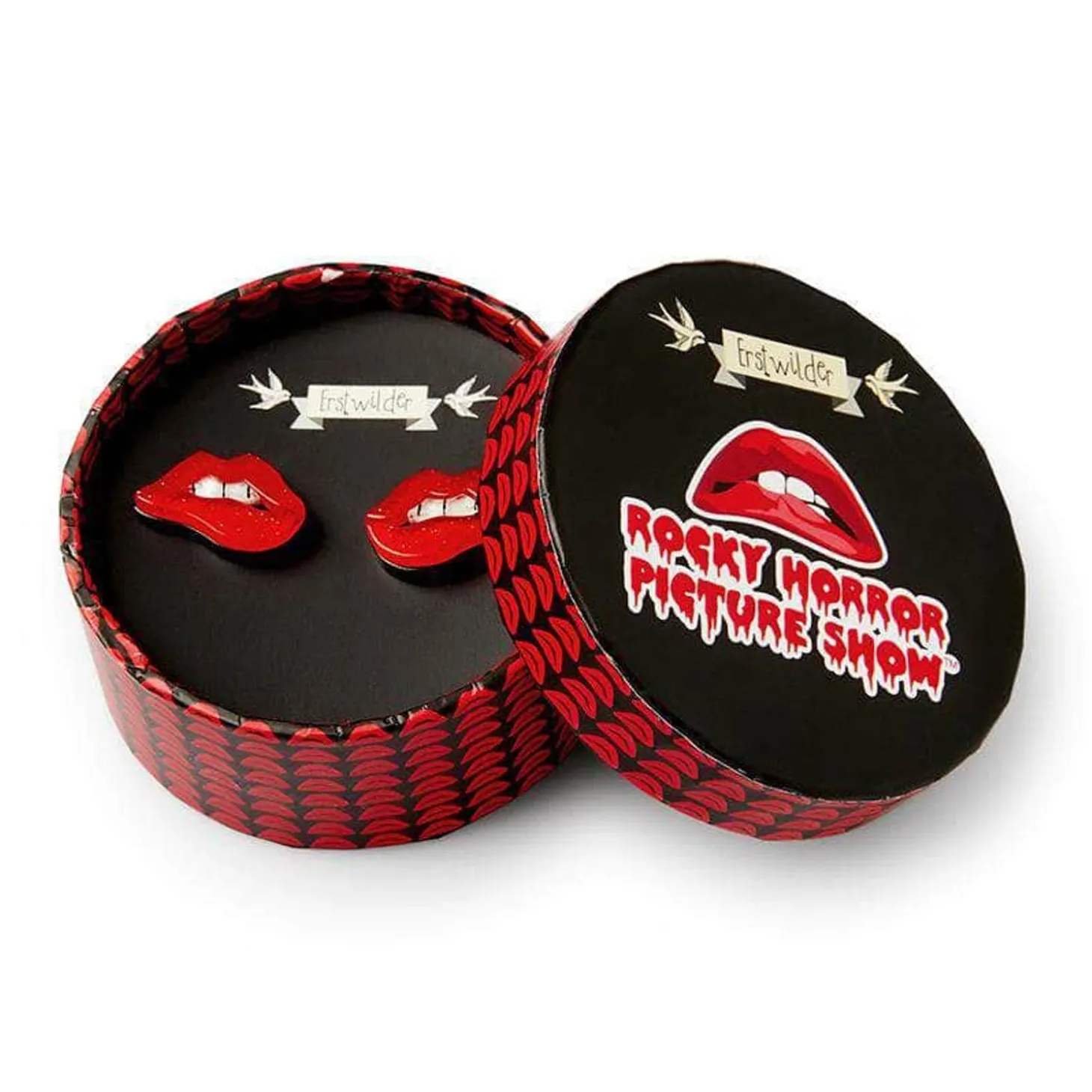 Double Feature Lips Stud Earrings