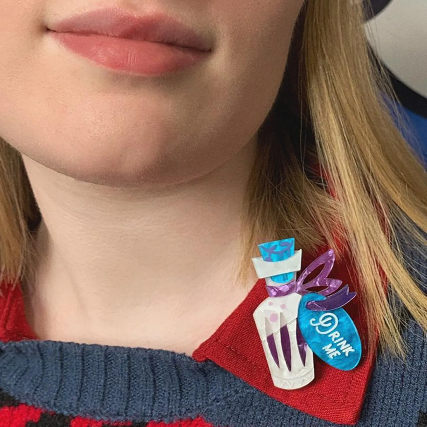 Drink Me Brooch