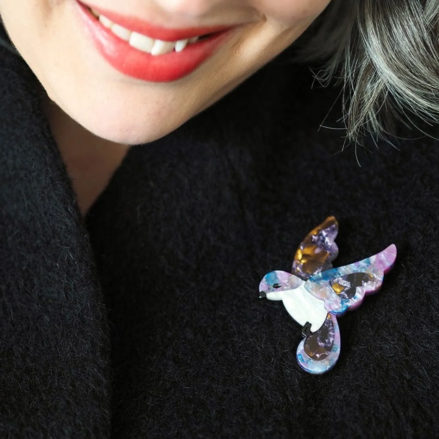 Drink On The Wing Brooch