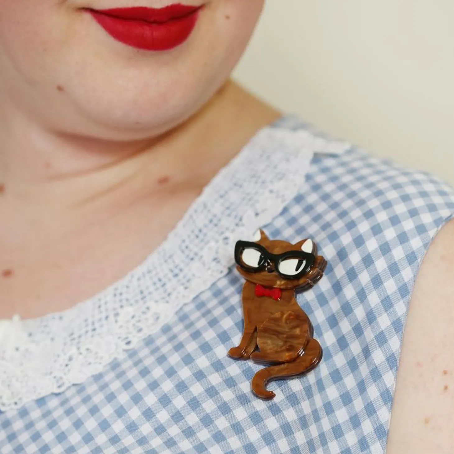 Elissa The Indie Cat Brooch