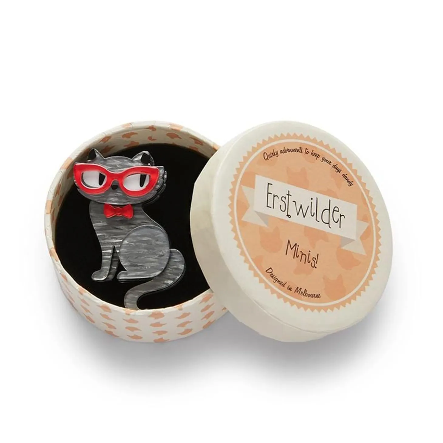 Elissa The Indie Cat Mini Brooch
