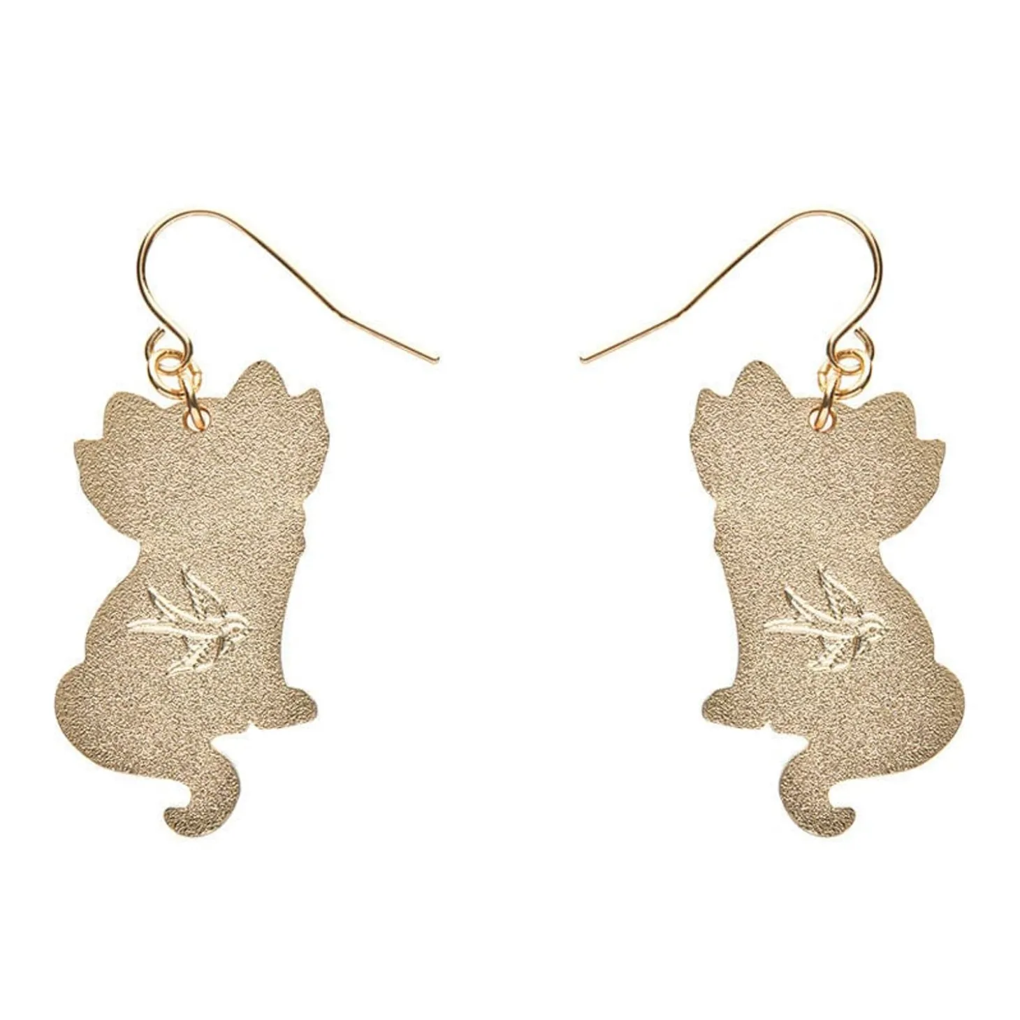 Elissa The Rainbow Cat Enamel Drop Earrings