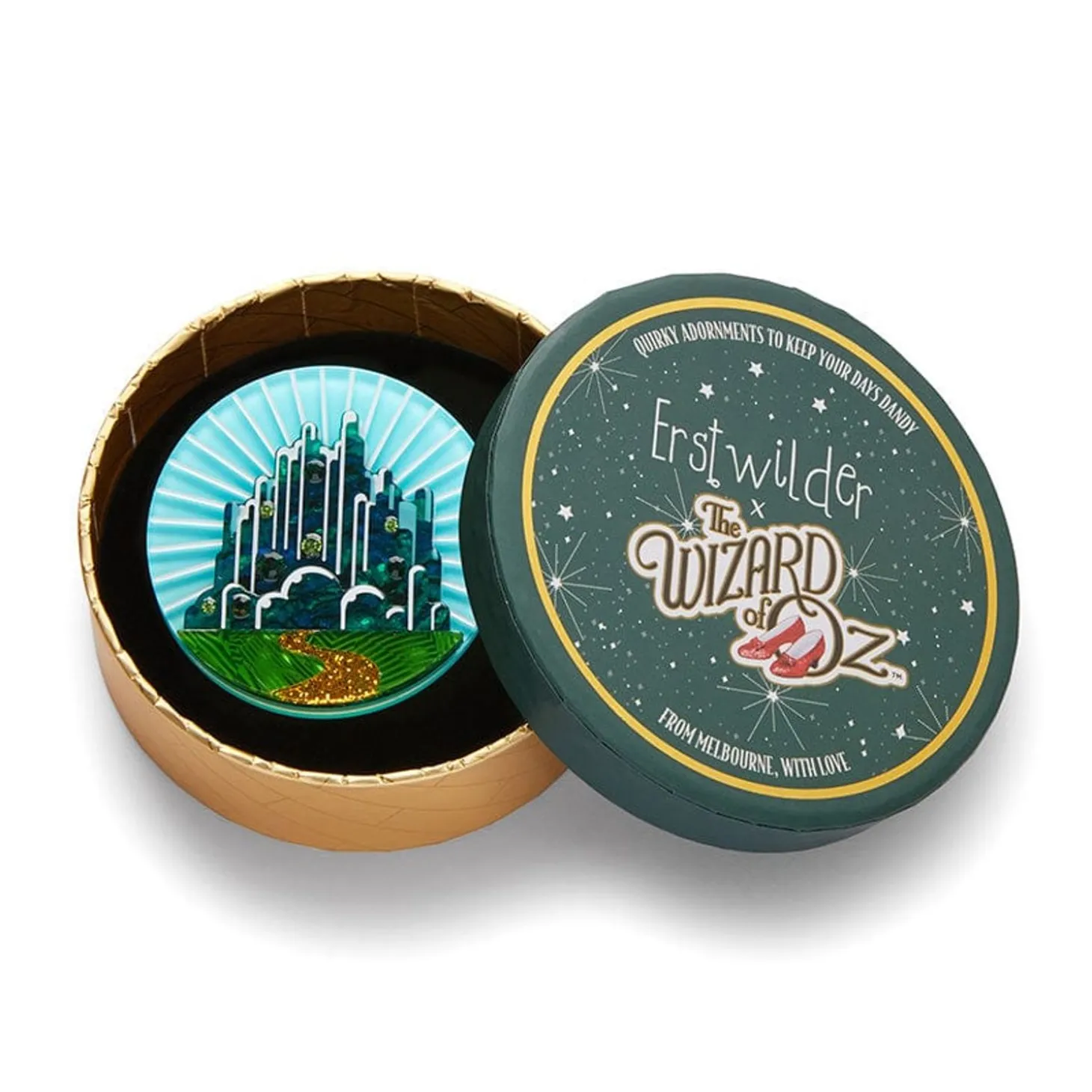 Emerald City Brooch
