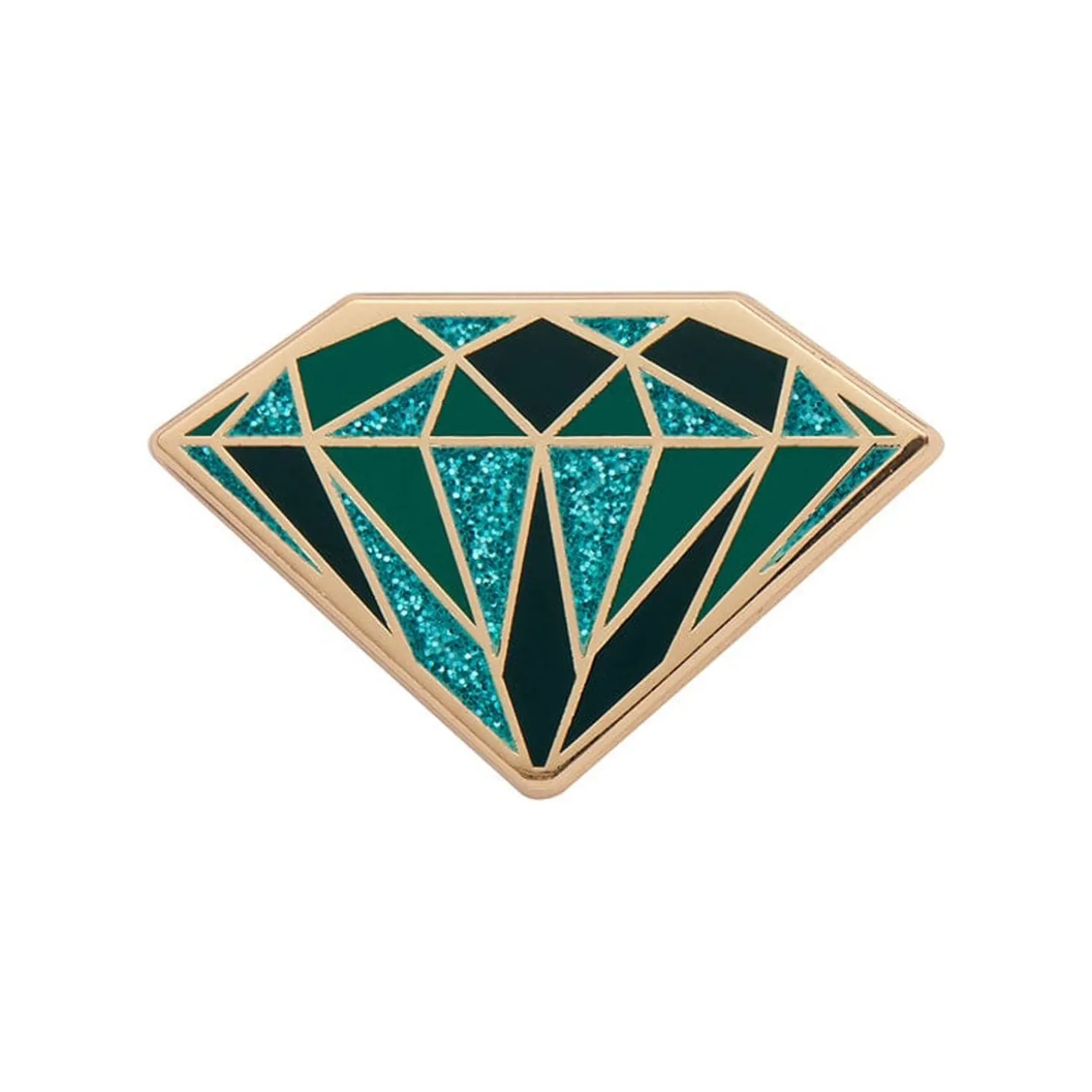Emerald Enamel Pin
