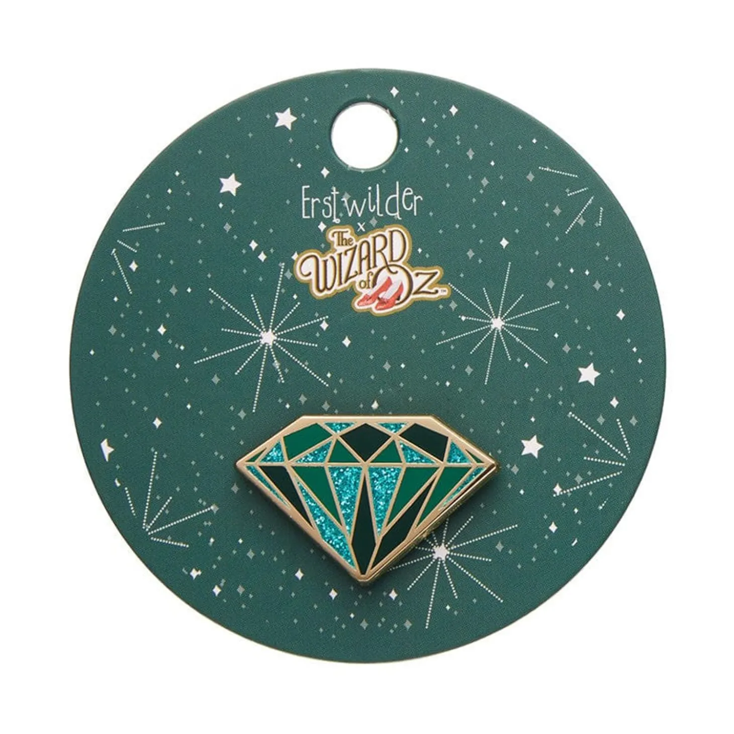 Emerald Enamel Pin