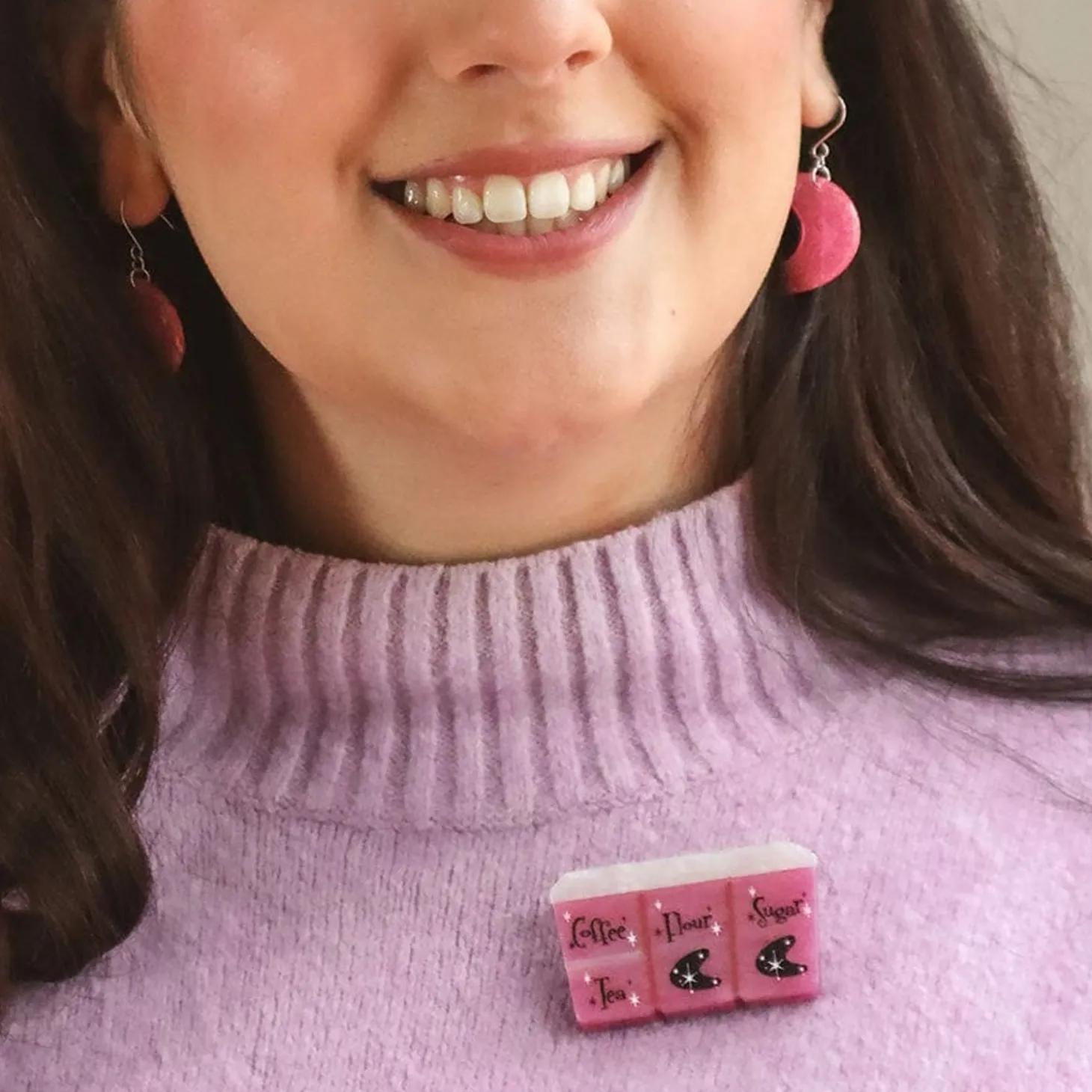 Essential Ingredients Brooch - Pink