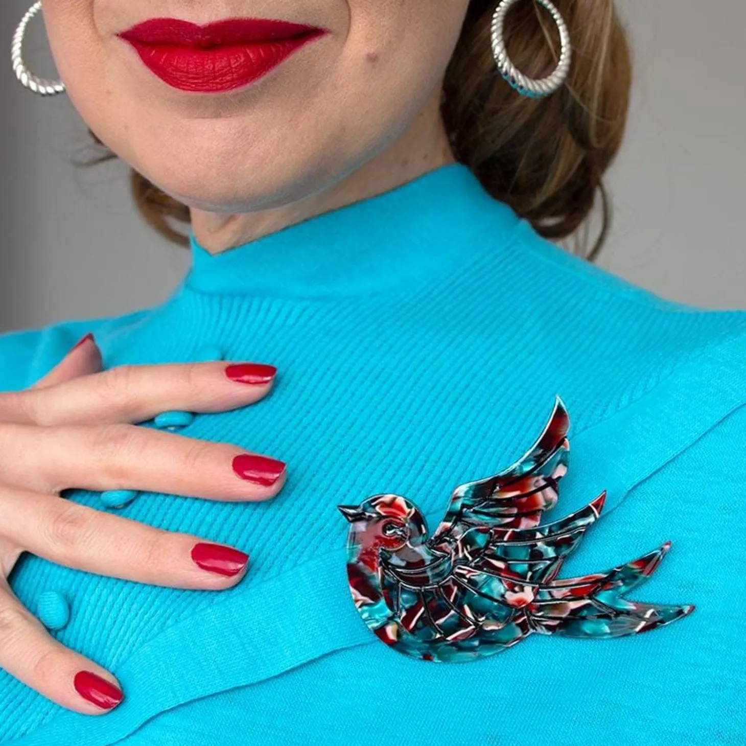 Fancie Jo Sparrow Brooch