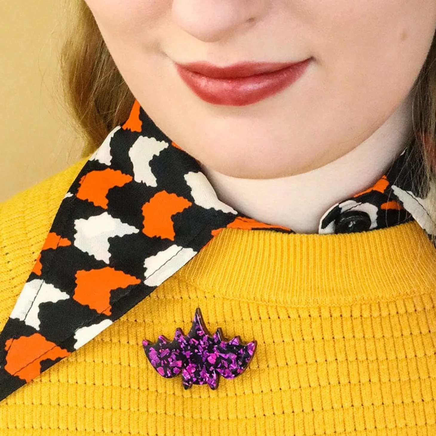 Fang Time Bat Mini Brooch