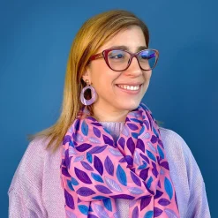 Fastidious Foliage Large Neck Scarf