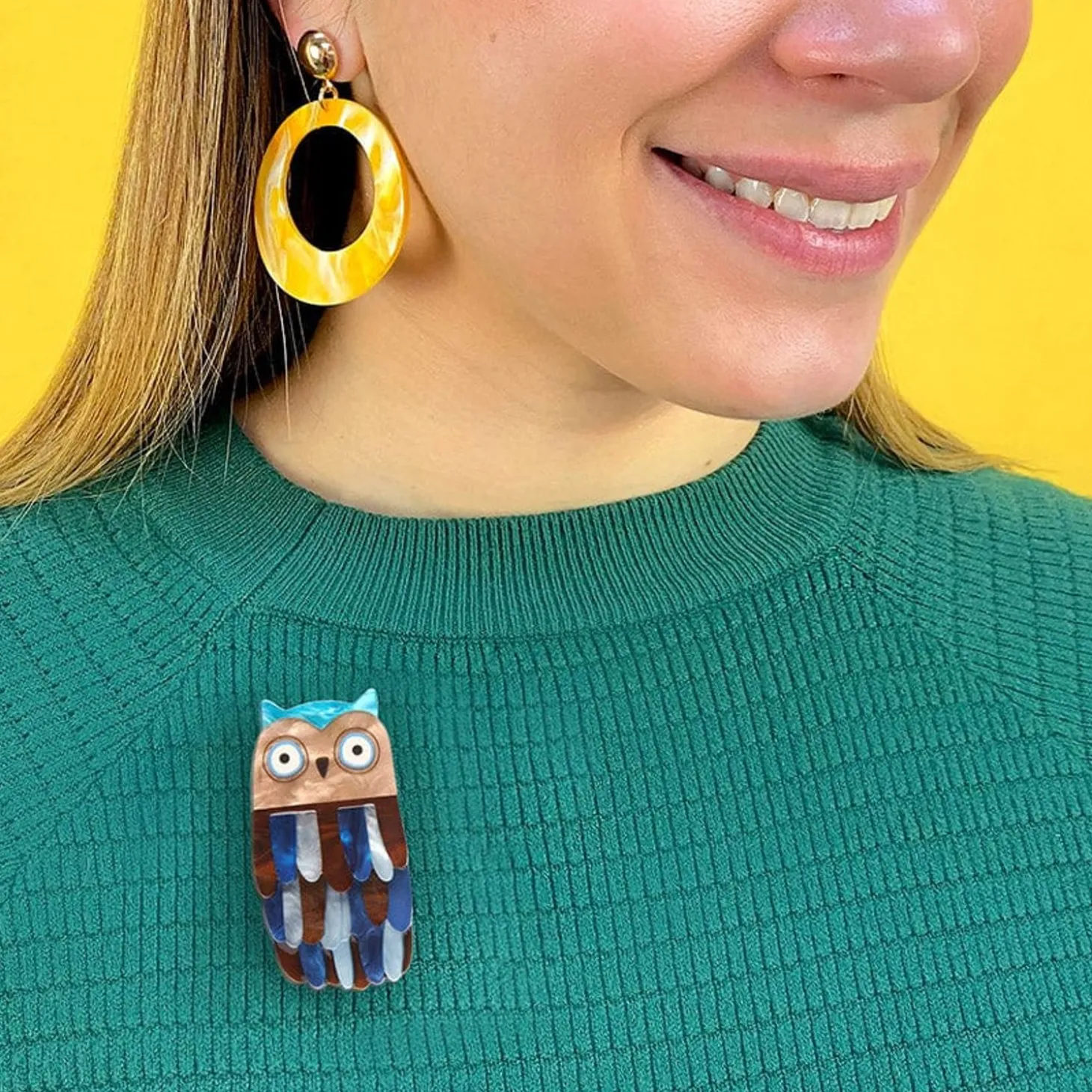 Feather Dress Brooch